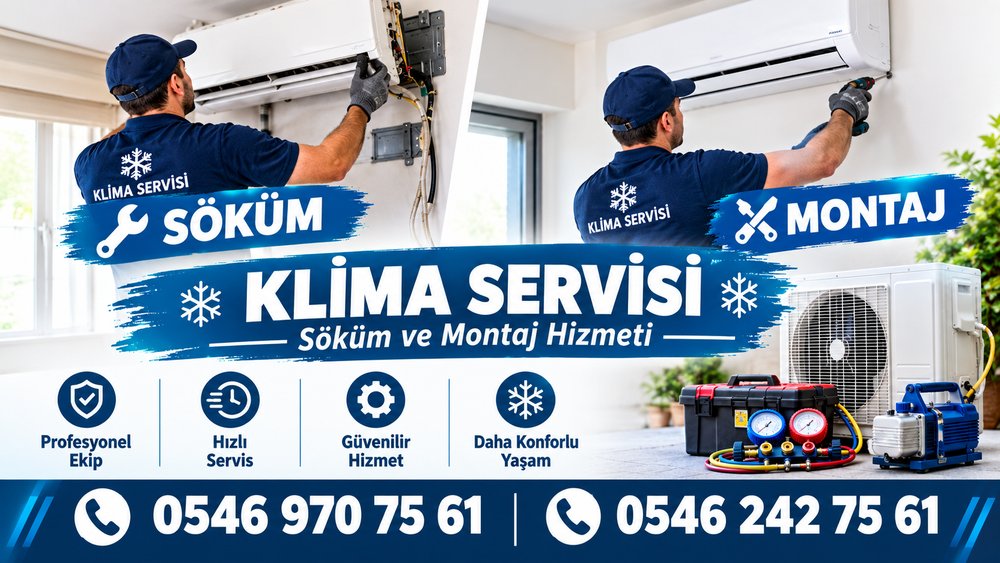 Eyüp Klima Servisi - klima söküm, montaj, arıza ve bakım - 0546 970 75 61